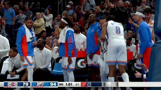 【2024年02月23日 快船vs雷霆集锦】你自己进攻未果就休怪我无情 吉迪肯威连中三分疯狂涨分