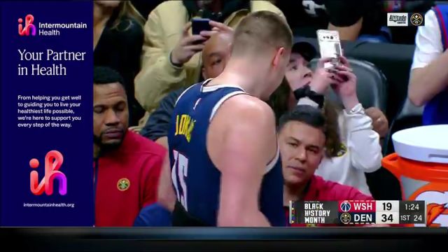 【2024年02月23日】NBA常规赛：奇才vs掘金第1节英文原声录像回放