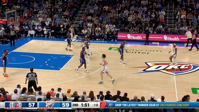 【2024年02月23日 快船vs雷霆集锦】一边花里胡哨一边朴实无华 亚历山大莱昂纳德开启了对飙模式