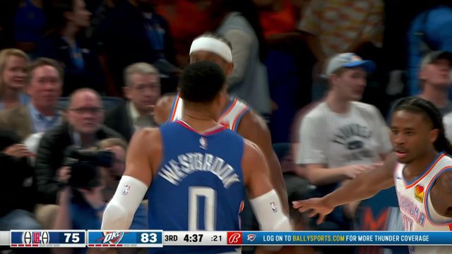 【2024年02月23日 快船vs雷霆集锦】纯靠节奏就能把对手变成玩物 亚历山大晃飞鲍威尔半截篮出手洞穿网窝