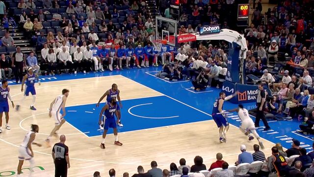 【2024年02月23日 快船vs雷霆集锦】哈登铁肘肘翻防守人