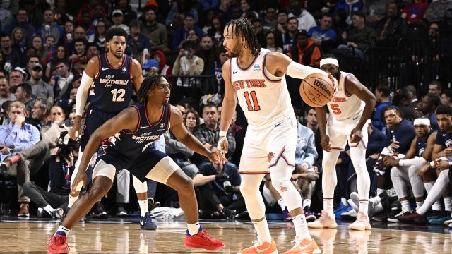 【2024年02月23日 尼克斯vs76人集锦】尼克斯110-96费城76人 布伦森21+12尼克斯客场完胜76人