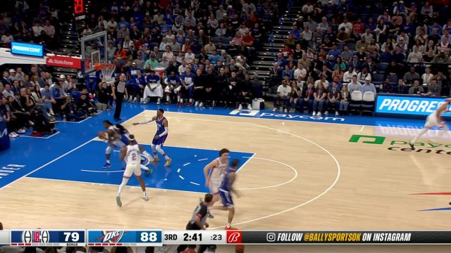 【2024年02月23日 快船vs雷霆集锦】这是什么终结水平？威斯布鲁克突破上篮被篮筐大帽