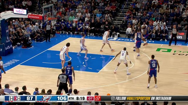 【2024年02月23日 快船vs雷霆集锦】毫无办法的时候只能全凭个人能力 哈登超远三分百步穿杨