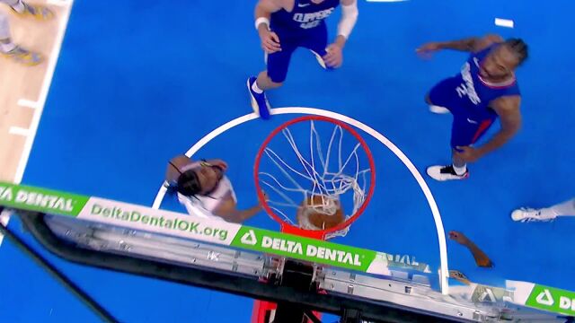 【2024年02月23日 快船vs雷霆集锦】亚历山大超神急停将鲍威尔晃飞三米远