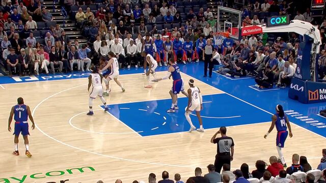 【2024年02月23日 快船vs雷霆集锦】真准啊！霍姆格伦连飚三分！