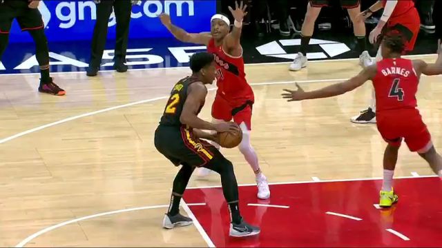 【2024年02月24日】猛龙vs老鹰第1节英文原声录像回放