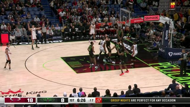 【2024年02月24日 热火vs鹈鹕集锦】实在是太遗憾了！ 锡安遮天大帽阿德巴约被判干扰球