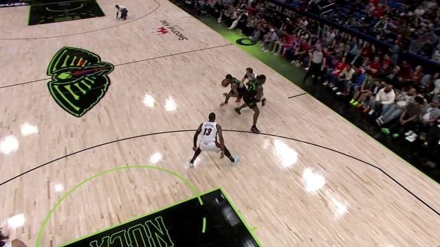 【2024年02月24日 热火vs鹈鹕集锦】健康的锡安如此恐怖！接南斯击地传球顶着防守飞身上篮打进