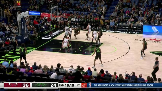 【2024年02月24日 热火vs鹈鹕集锦】攻防两端轻松把你拿捏 乐福先送封盖随后反击三分一发入魂