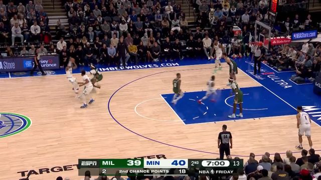 【2024年02月24日 雄鹿vs森林狼集锦】吃饼吃到手抽筋！唐斯头顶连线戈贝尔双臂暴扣炸筐