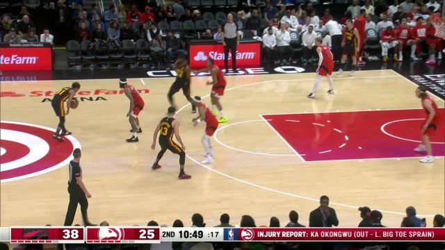 【2024年02月24日 猛龙vs老鹰集锦】特雷杨施展击地妙传 费尔南多接球拔地而起炸裂隔扣