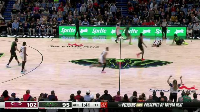 【2024年02月24日】NBA常规赛：热火vs鹈鹕第4节英文原声录像回放