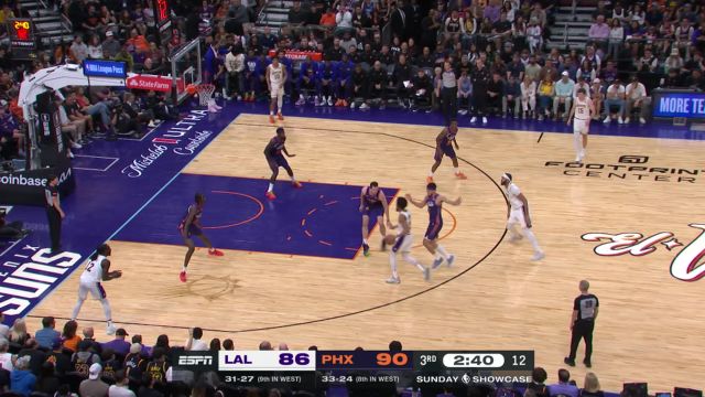 【2024年02月26日 湖人vs太阳集锦】湖人113-123太阳 太阳队四人上20多点开花击败湖人