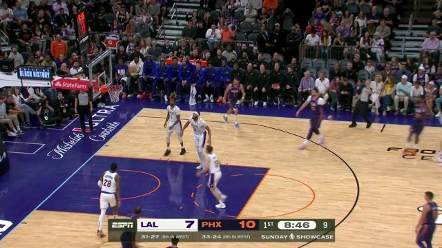 【2024年02月26日 湖人vs太阳集锦】个人单打教科书！詹姆斯梦幻脚步过掉防守双臂暴扣炸筐