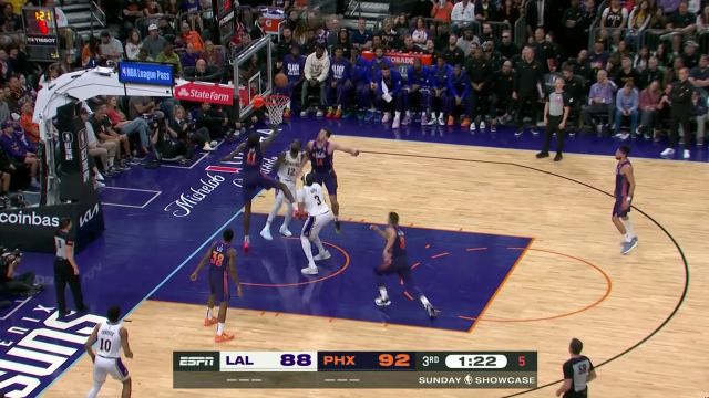 【2024年02月26日 湖人vs太阳集锦】湖人vs太阳五佳球 詹姆斯大步流星抢断反击暴扣轰炸篮筐