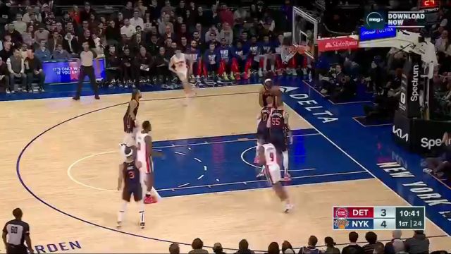 【2024年02月27日】 NBA常规赛：活塞vs尼克斯第1节中文解说录像回放