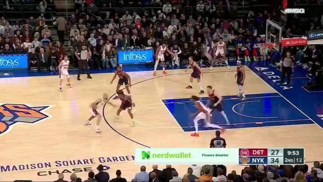 【2024年02月27日】 NBA常规赛：活塞vs尼克斯第2节中文解说录像回放