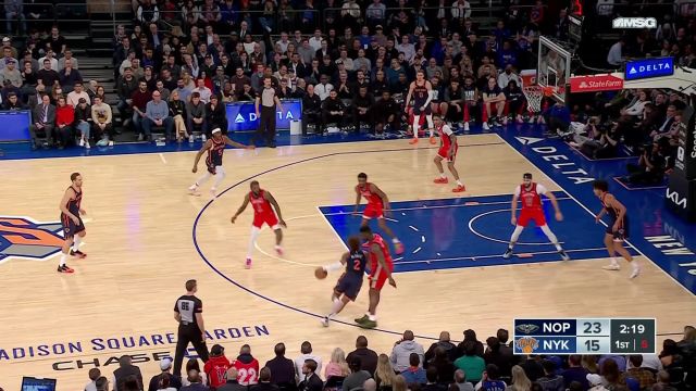 【2024年02月28日 鹈鹕vs尼克斯集锦】麦克布莱德假突真传声东击西 阿丘瓦接球起飞暴扣得手