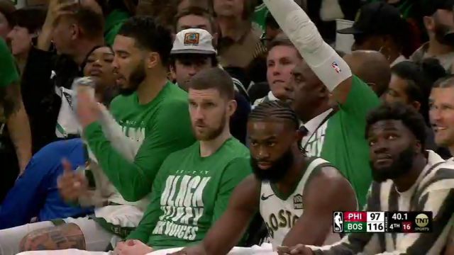 【2024年02月28日】NBA常规赛：76人vs凯尔特人第4节英文原声录像回放