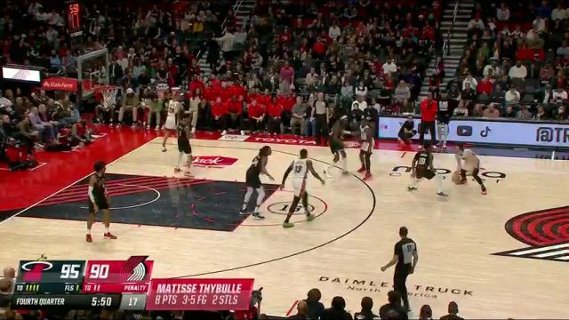 【2024年02月28日】NBA常规赛：热火vs开拓者第4节英文原声录像回放