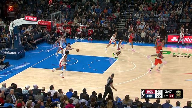 【2024年02月28日 火箭vs雷霆集锦】无解模式又开始了！亚历山大招牌中距离连续命中