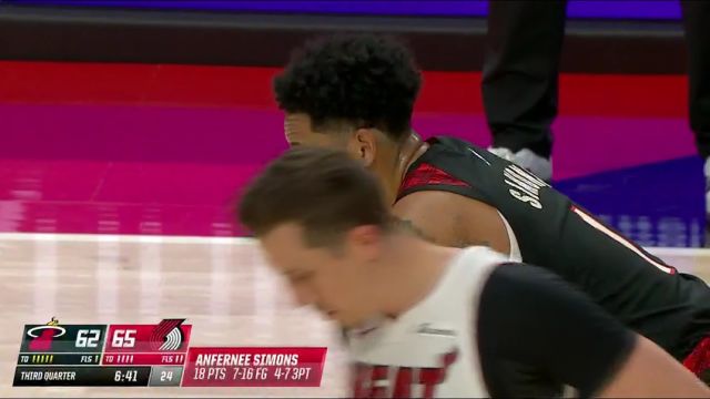 【2024年02月28日】NBA常规赛：热火vs开拓者第3节英文原声录像回放