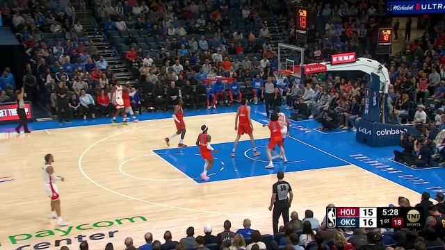 【2024年02月28日 火箭vs雷霆集锦】杰伦·格林与亚历山大对飚三分