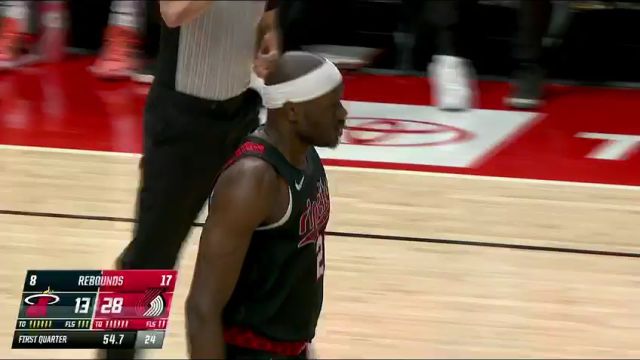 【2024年02月28日】NBA常规赛：热火vs开拓者第1节中文解说录像回放