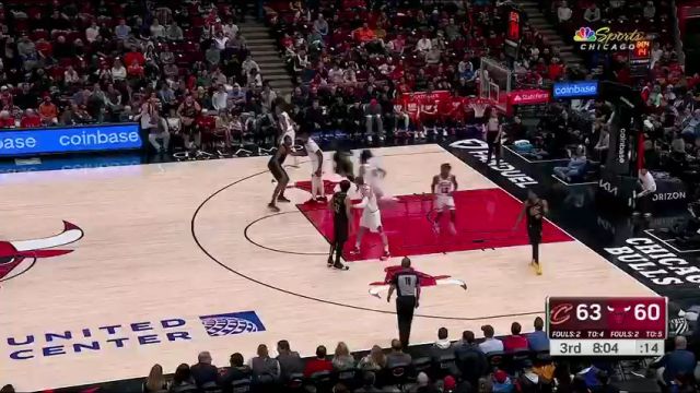 【2024年02月29日】骑士vs公牛第3节英文原声录像回放