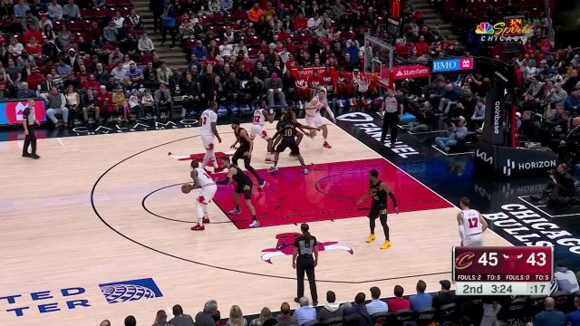 【2024年02月29日 骑士vs公牛集锦】要的就是强硬！ 德拉蒙德不惧对抗转身抛投得手