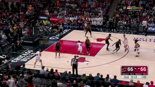 【2024年02月29日 骑士vs公牛集锦】有来有回不遑多让！ 加兰和比蒂姆互飙三分互不相让