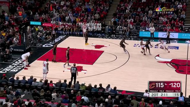 【2024年02月29日 骑士vs公牛集锦】相当关键！ 德拉蒙德高高跃起完成逆天补扣