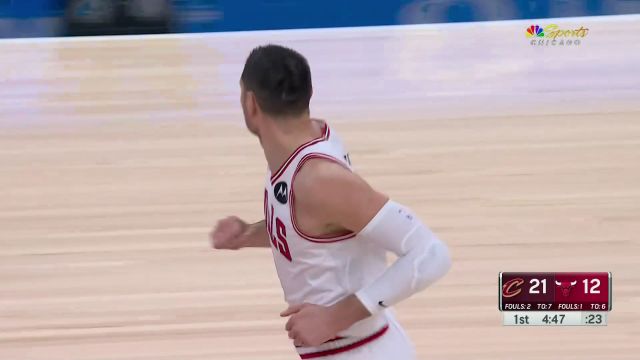 【2024年02月29日 骑士vs公牛集锦】古典中锋的魅力！ 武切维奇连续勾手打中拿下四分