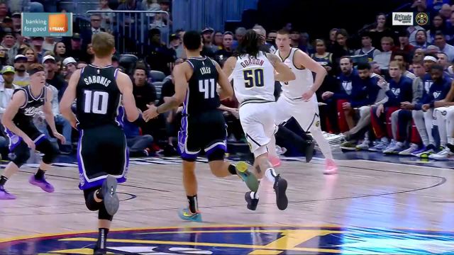 【2024年02月29日 国王vs掘金集锦】能上篮的坚决不扣篮 约老师接球挑篮柔和丝滑