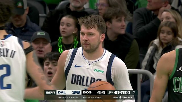 【2024年03月02日 独行侠vs凯尔特人集锦】依靠个人能力解决问题 东契奇顶着防守强势出手打成2+1