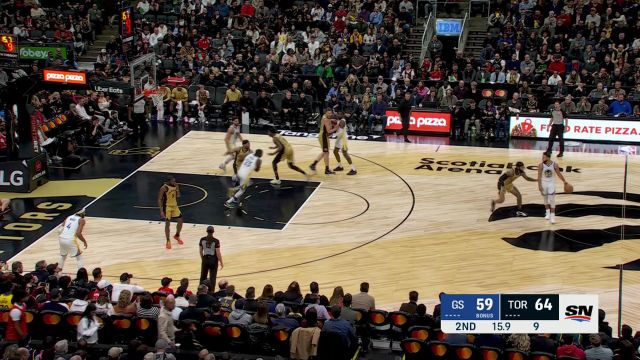 【2024年03月02日 勇士vs猛龙集锦】乱战之中库里倒地救球 库明加原地暴扣终结回合