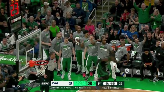 【2024年03月02日 独行侠vs凯尔特人集锦】难度系数五颗星 霍乐迪高难度漂移三分命中