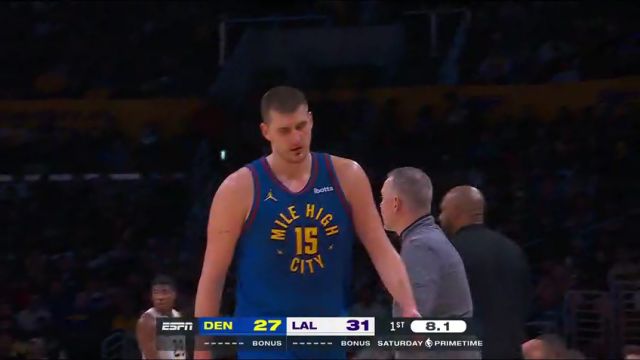 【2024年03月03日】掘金vs湖人第1节英文原声录像回放