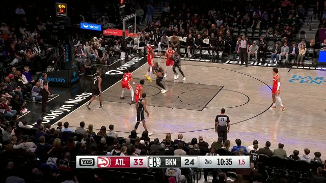 【2024年03月03日 老鹰vs篮网集锦】克拉克斯顿旋转小陀螺 原地转身晃起费尔南多滑翔放篮