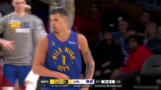 【2024年03月03日 掘金vs湖人集锦】手感依旧还在！ 小波特外线命中三分已经5中5