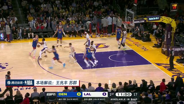 【2024年03月03日 掘金vs湖人集锦】丝毫不客气！ 约老师开场连续背打拿下四分