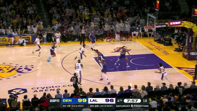 【2024年03月03日 掘金vs湖人集锦】谁来都一样！ 沃特森旱地拔葱高高跃起大帽海耶斯