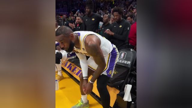 【2024年03月03日 掘金vs湖人集锦】最高的山！最长的河！场边视角看39岁詹姆斯4万分，接受全场欢呼！