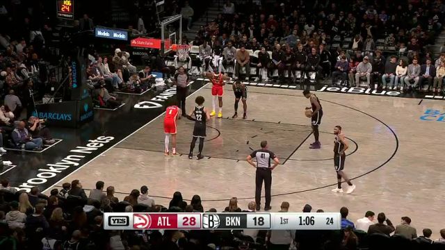 【2024年03月03日】NBA常规赛：老鹰vs篮网第1节中文解说录像回放