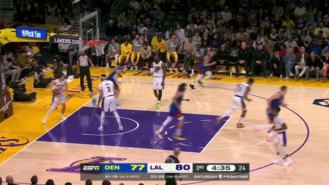 【2024年03月03日 掘金vs湖人集锦】开始上劲了！ 约老师拉满进攻状态连得九分