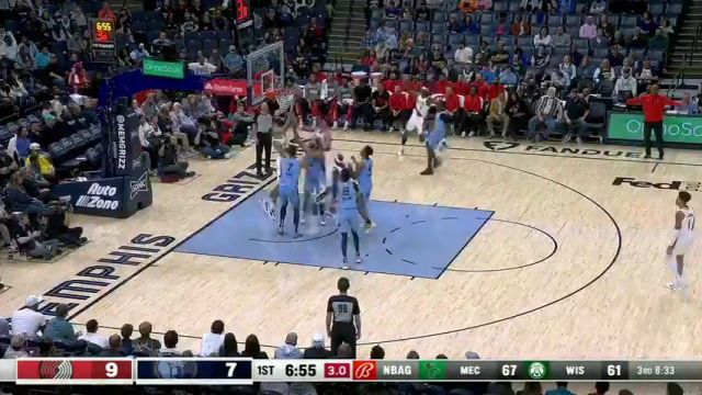 【2024年03月03日】NBA常规赛：开拓者vs灰熊英文原声全场录像回放