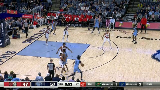 【2024年03月03日 开拓者vs灰熊集锦】完全无法阻挡！斯蒂文斯空切篮下接阿尔达马传球双手暴扣