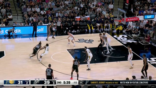 【2024年03月04日 步行者vs马刺集锦】把握每个反击的机会！麦康奈尔快攻持球推进妙传西亚卡姆空接暴扣