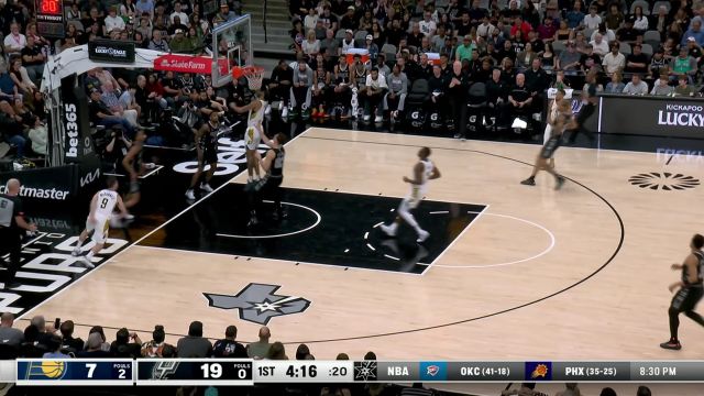 【2024年03月04日 步行者vs马刺集锦】指如疾风势如闪电！麦康奈尔眼疾手快抢断上篮一条龙